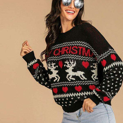 Elegant Comfort: Women's Polyester Knit Pullover for Chic Casual Wear