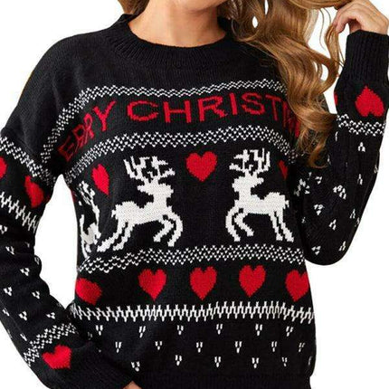 Elegant Comfort: Women's Polyester Knit Pullover for Chic Casual Wear