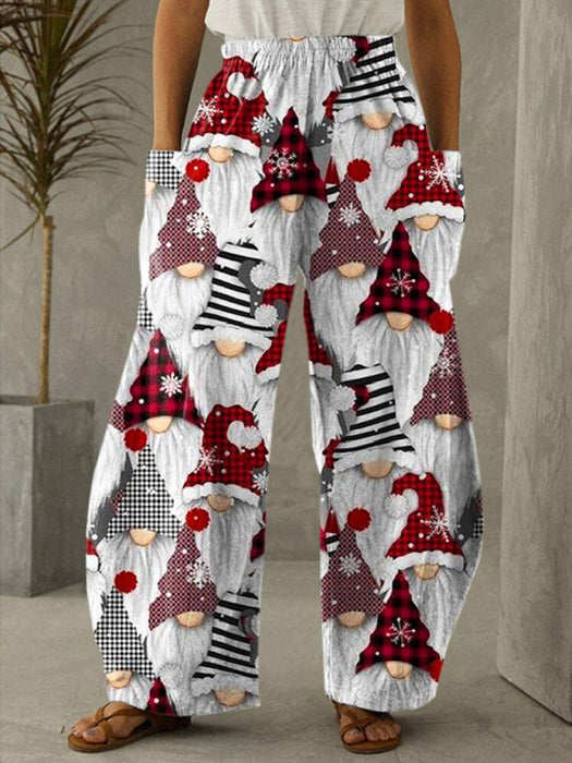 Festive Christmas Cheer 3D Printed Women's High Waisted Leggings with Pockets