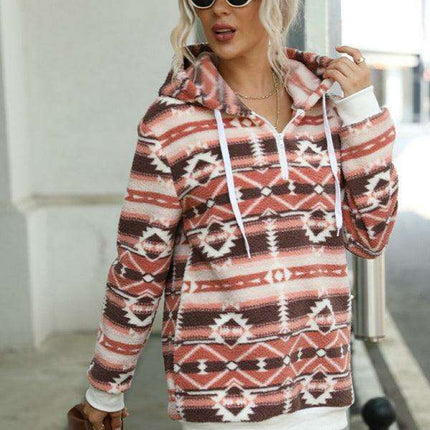 Festive Women's Hooded Jacket - Embrace Holiday Cheer with Style