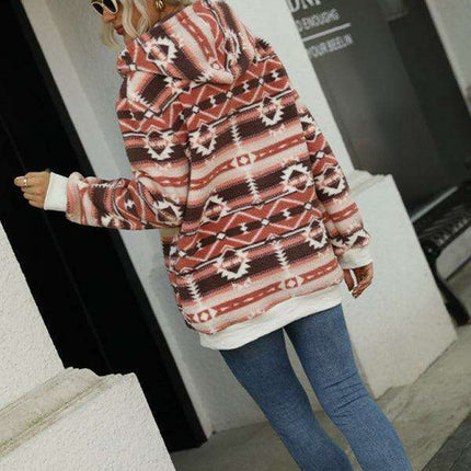 Festive Women's Hooded Jacket - Embrace Holiday Cheer with Style