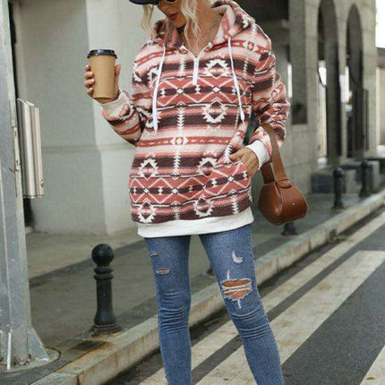 Festive Women's Hooded Jacket - Embrace Holiday Cheer with Style