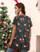 Festive Christmas Top for Women: Chic Raglan Sleeve Tee for the Holiday Season