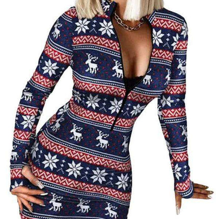Chic Long Sleeve Festive Dress for Women