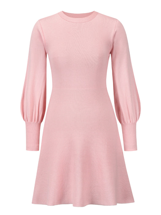 Chic Women's Sweater Dress for Autumn-Winter - Effortless Style and Elegance