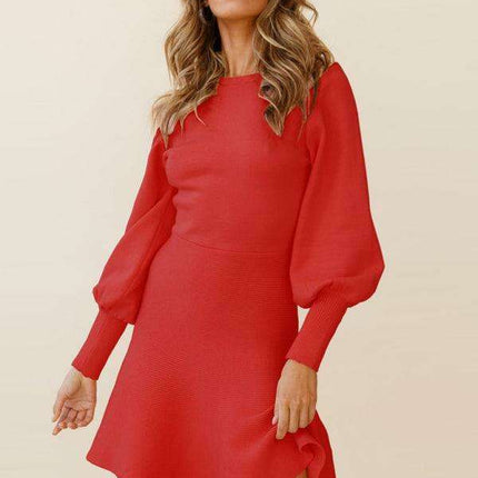 Chic Women's Sweater Dress for Effortless Autumn-Winter Style