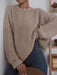 Cozy Knit Sweater with Oversized Fit and Scoop Neck