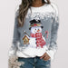 Snowman Wonderland Women's Festive Christmas Long Sleeve T-Shirt Dress