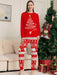 Frosty Festive Kids' Christmas Tree Fair Isle Print Pajama Set for Cozy Holiday Comfort