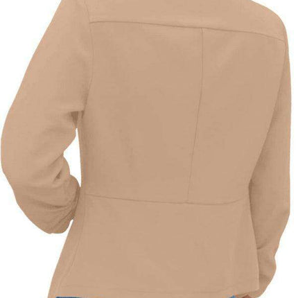 Chic Women's Oversized Ruched Sleeve Crop Blazer