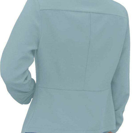 Chic Women's Oversized Ruched Sleeve Crop Blazer