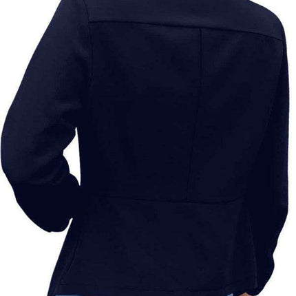 Chic Women's Oversized Ruched Sleeve Crop Blazer