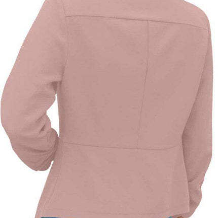 Chic Women's Oversized Ruched Sleeve Crop Blazer