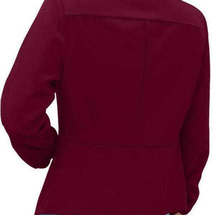 Chic Women's Oversized Ruched Sleeve Crop Blazer