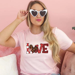 Women's “LOVE” Printed At Front T-shirt-kakaclo-Print 1-S-Très Elite