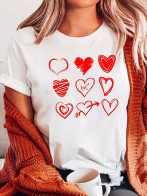 Women's “LOVE” Printed At Front T-shirt-kakaclo-Printing 4-S-Très Elite