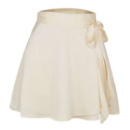 Chic Satin Wrap Mini Skirt for Fashion-Forward Women