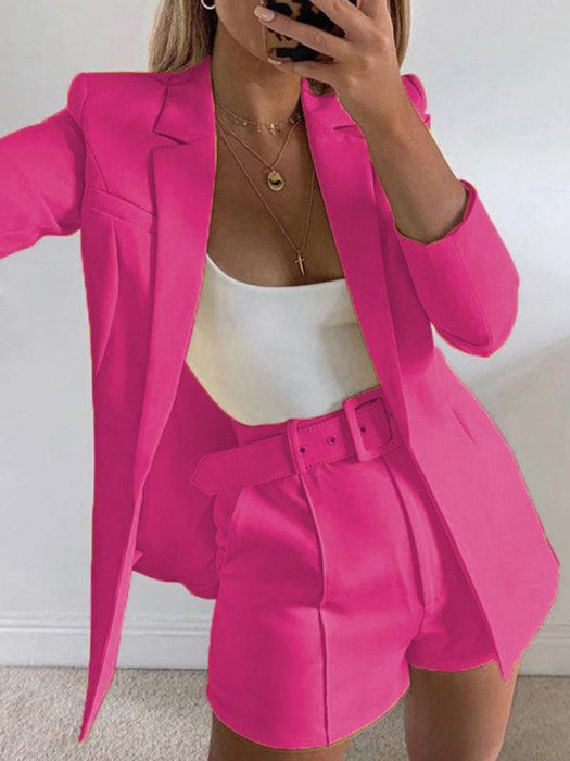 Chic Elegance: Women's Stylish Blazer and Skorts Co-ord Set