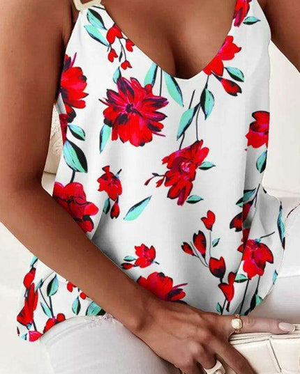 Chic Chain Link Print Sleeveless Tank Top for Women by Jakoto