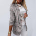 Chic Plaid Open Front Blazer Jacket for Women - Stylish Spring-Summer Essential