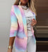 Chic Plaid Open Front Blazer Jacket for Women - Stylish Spring-Summer Essential