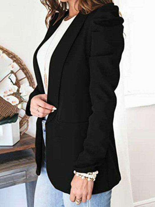 Chic Puff Sleeve Slim Suit for Effortless Day-to-Night Style