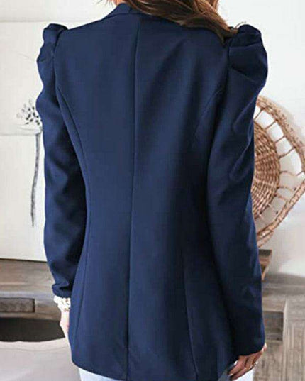 Chic Puff Sleeve Slim Suit for Effortless Day-to-Night Style