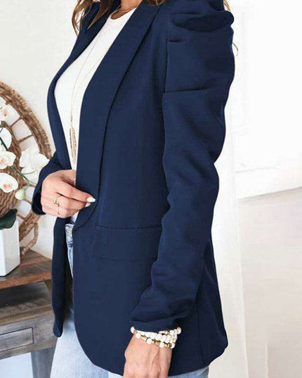 Chic Puff Sleeve Slim Suit for Effortless Day-to-Night Style
