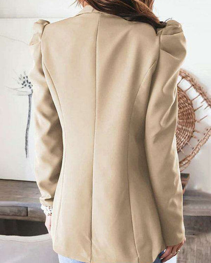 Chic Puff Sleeve Slim Suit for Effortless Day-to-Night Style