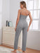 Women's Comfy Waffle Knit Lounge Wear Set with Long Sleeve Top, Pants, and Robe
