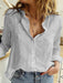 Jakoto | Women's Simple Elegance Linen Shirt with Long Sleeves