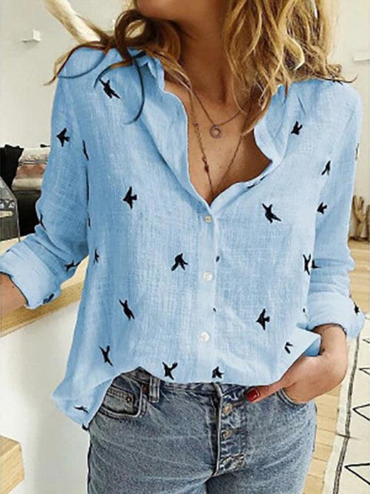 Elegant Linen Shirt for Women - Chic and Comfy Long Sleeve Top
