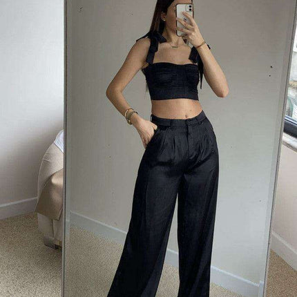 Elegant Silk Pleated V-Neck Camisole - A Wardrobe Essential for Any Event