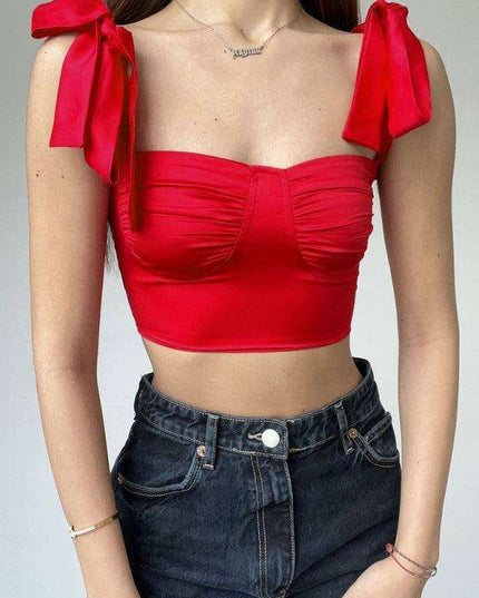 Elegant Silk Pleated V-Neck Camisole - A Wardrobe Essential for Any Event