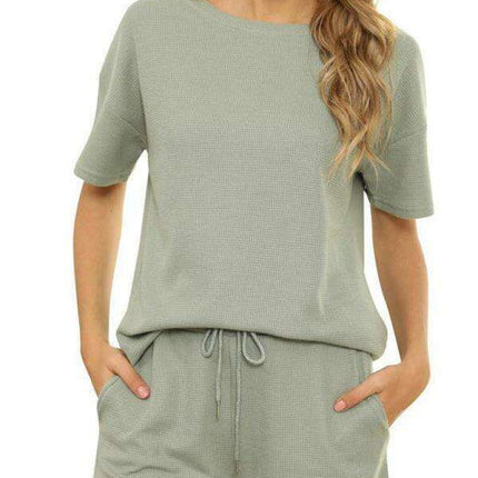 Chic Women's Waffle Lounge Set: Elevate Your Casual Style