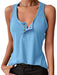 Stylish Snap Button Tank Top for Women - Solid Color Sleeveless Casual Wear
