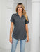Chambray-Accented Short Sleeve Polo Shirt