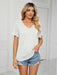 Soft Knit V-neck T-shirt for Women | Stylish Everyday Essential