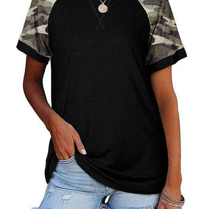 Trendy Camo: Casual and Comfortable Women's Tee