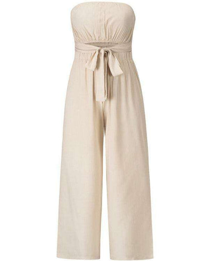 Bohemian Backless Jumpsuit & Straight Trouser Set: Summer Must-Have