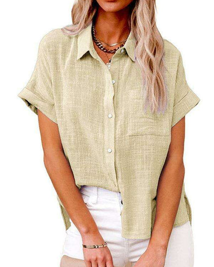 Elegant Dolman Sleeve Button-up Blouse for Women: Effortless Luxury and Style by Jakoto