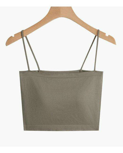 Trendy Sleeveless Knit Crop Top with Distinctive Self-Design Detailing