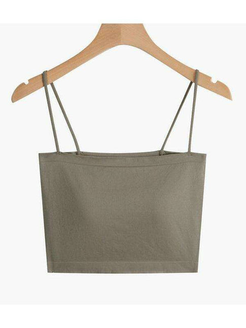 Trendy Sleeveless Knit Crop Top with Distinctive Self-Design Detailing