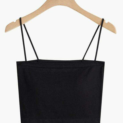 Trendy Sleeveless Knit Crop Top with Distinctive Self-Design Detailing