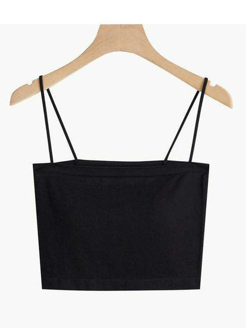 Trendy Sleeveless Knit Crop Top with Distinctive Self-Design Detailing