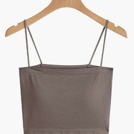 Trendy Sleeveless Knit Crop Top with Distinctive Self-Design Detailing