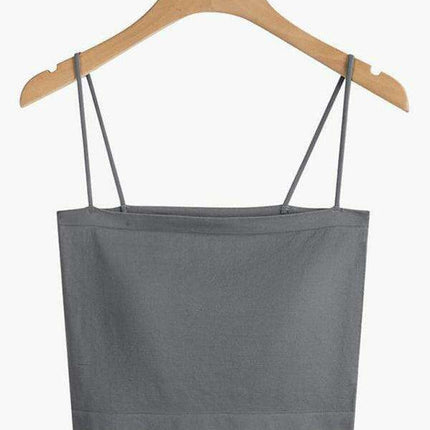 Trendy Sleeveless Knit Crop Top with Distinctive Self-Design Detailing