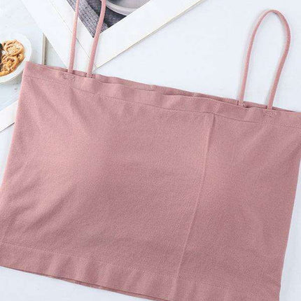 Trendy Sleeveless Knit Crop Top with Distinctive Self-Design Detailing