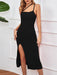 Sultry One-shoulder Midi Dress with Mesh Panel and Cutout Detail for Women