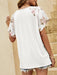 Fluttering Florals: Women's Tee with Chic Panel Detail